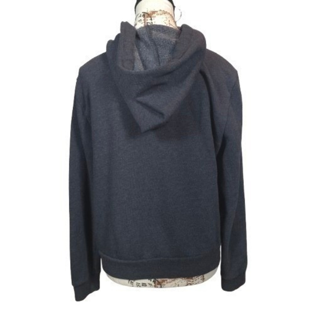 Victorias Secret PINK Hoodie Size Medium Full Zip‎ Logo Sweatshirt Gray - Picture 2 of 9